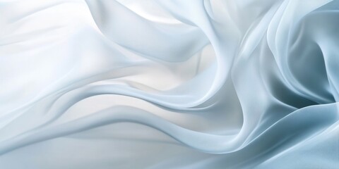 Fototapeta premium Soft waving abstract background in white and grey colors