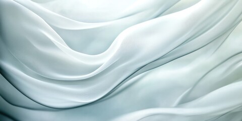 Obraz premium Soft waving abstract background in white and grey colors