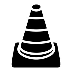 traffic cone Solid icon
