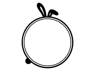 Easter Border Bunny Frame Background