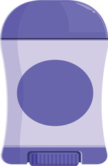 Purple deodorant stick with a blank round label is ideal for showcasing your branding
