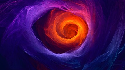 Naklejka premium Abstract Swirling Purple and Orange Texture.
