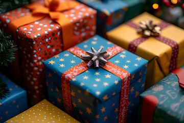 Christmas Gifts Background, Christmas Decorations 