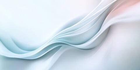 Fototapeta premium Soft waving smoke lined abstract background in white and grey colors