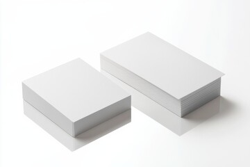 Business Card Mockup on Isolated Background created with Generative AI