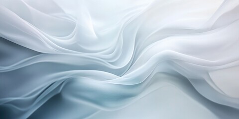 Fototapeta premium Soft waving smoke lined abstract background in white and grey colors