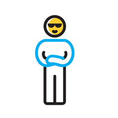 Vector multicolor icon for Smart