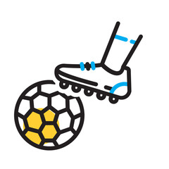 Vector multicolor icon for Soccer