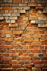 Obraz premium Natural and Realistic Brick Texture Image Ideal for Rustic, Urban, and Architectural Design Projects with Intricate Surface Details