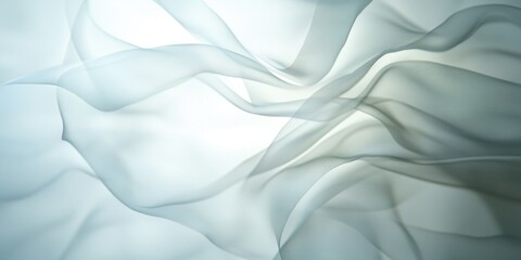 Obraz premium Soft waving smoke lined abstract background in white and grey colors