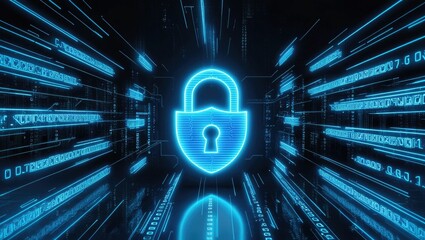 Digital Shield: Cybersecurity Lock Securing Online Systems