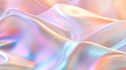 Obraz premium Background Design: Iridescent Opalescence with Trompe-l’oeil Metallic Finishes: Rococo Pastel and Rim Light Detail