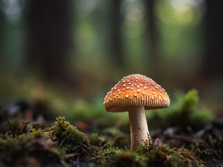 Mushroom closeup perfect for culinary or nature themes.