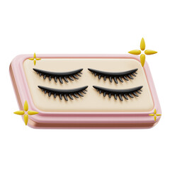 Eyelashes 3d Icon Illustration
