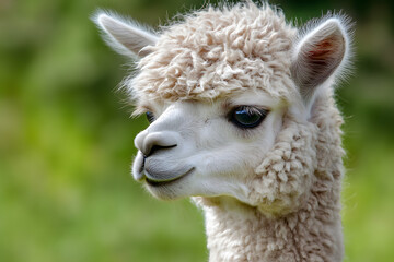 Alpaca in a mountain.