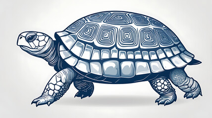 Illustration of a Feng Shui tortoise symbol placed on a plain white background.