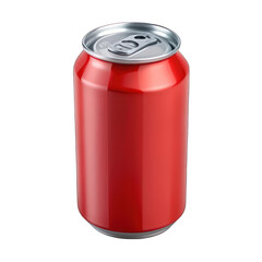 Red Soda can isolated on transparent background