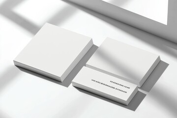 Business Card Mockup on Isolated Background created with Generative AI
