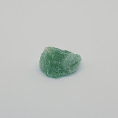 Fluorite Mineral Stone on White Background