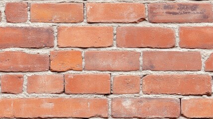 Obraz premium Seamless rustic brick wall pattern in shades of orange and brown. Perfect for backgrounds or architectural design concepts.