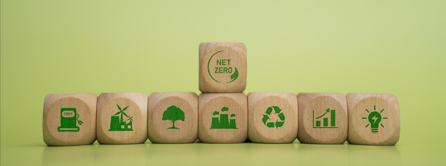 Net Zero and Carbon Neutral Emissions Targets, Long-Term Climate Neutrality Strategy with Wooden...