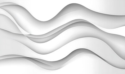 White gradient abstract curve pattern on gray background.