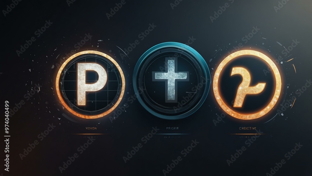 Poster correct symbol icon for positive confirmation on web and app platforms, in modern style.