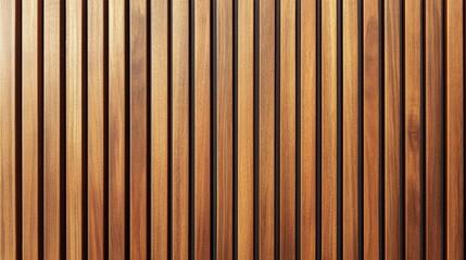 Close-Up of Warm Wooden Slats with Minimalist Design