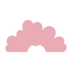 set of pastel color rainbows collection. Boho clipart for nursery decoration with cute rainbows. Perfect for baby shower, birthday, children's party. Gender neutral Scandinavian nursery graphics.