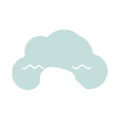 set of pastel color rainbows collection. Boho clipart for nursery decoration with cute rainbows. Perfect for baby shower, birthday, children's party. Gender neutral Scandinavian nursery graphics.