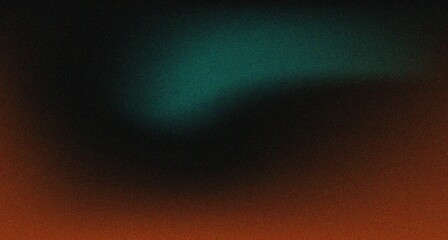 Copper green texture grainy background  black abstract glowing color shape dark retro banner poster header backdrop design