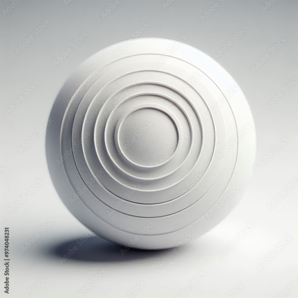 Poster spheres in a 3d render create an intriguing visual of contrasting shapes
