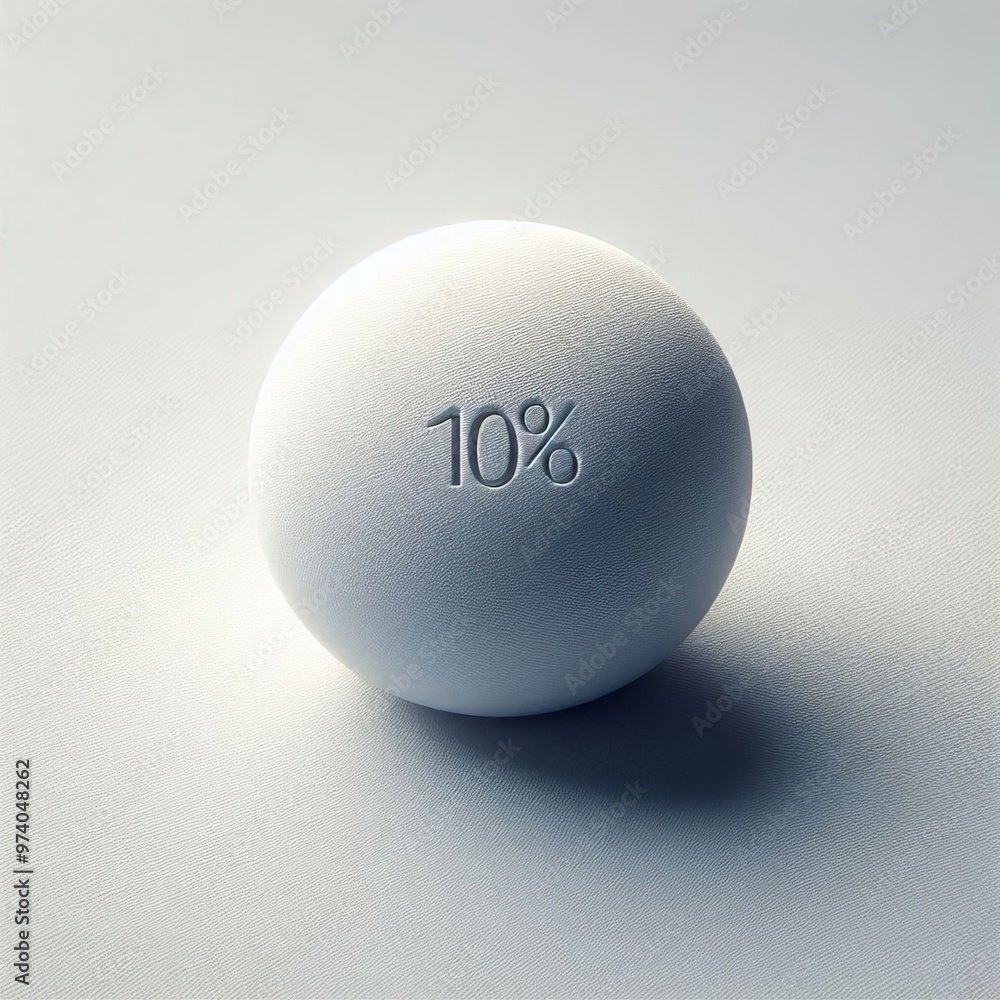 Poster spheres in a 3d render create an intriguing visual of contrasting shapes