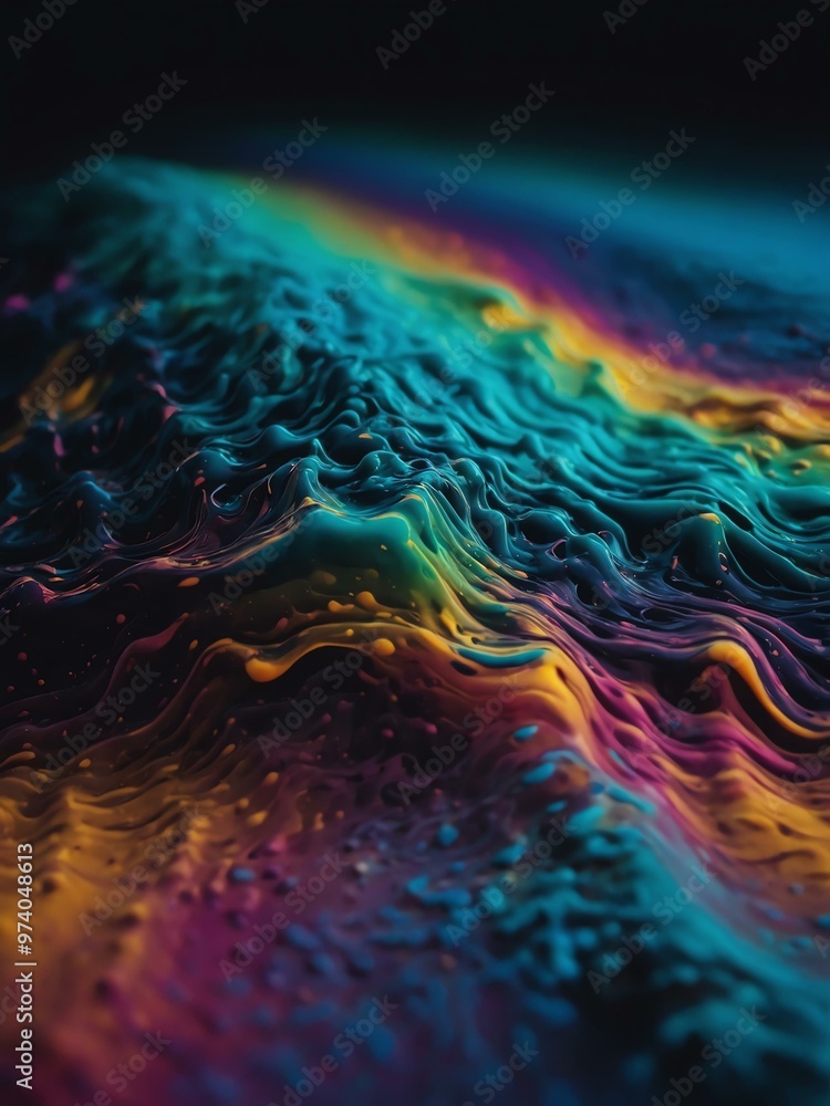 Poster abstract liquid gradient with noise effect
