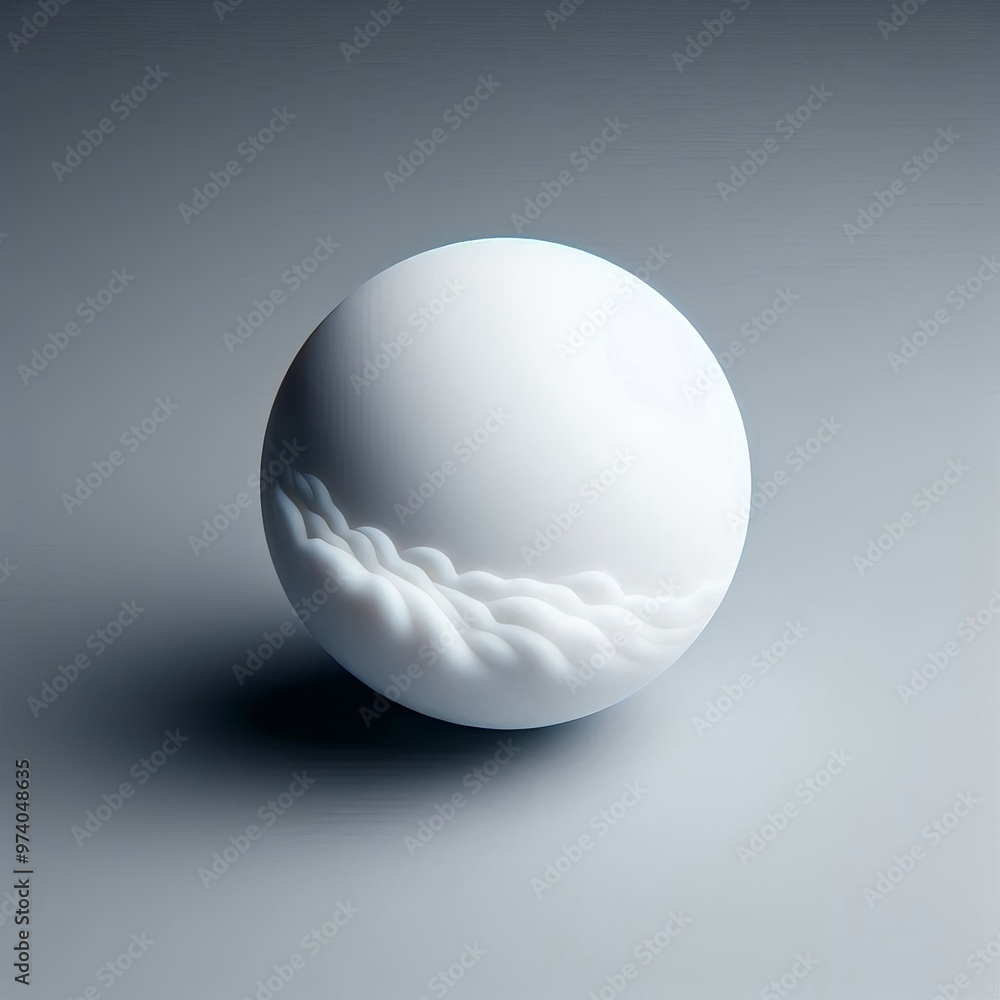 Poster spheres in a 3d render create an intriguing visual of contrasting shapes