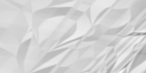 White crumpled paper pattern overlay crushed poster background texture. wrinkled high resolution arts craft and Seamless white crumpled paper.	
