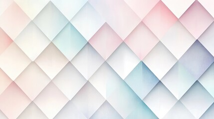 Fototapeta premium Soft pastel geometric diamond pattern design