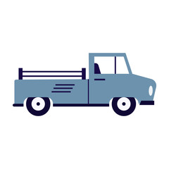 Cute colorful cars or Transport isolated on a white background. Icons in hand drawn or cartoon style design of children's rooms, clothing, and textiles