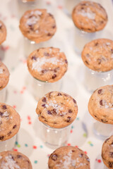 Many sugar cookies with milk