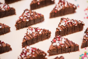 Brownies with sugar on top