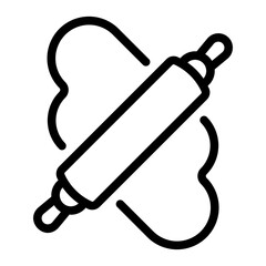 rolling pin Line Icon