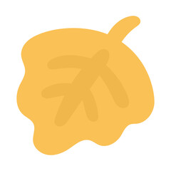 黄色のかしわもち系の葉っぱ⭐︎PNG