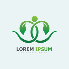  green leaf ecology nature element vector image