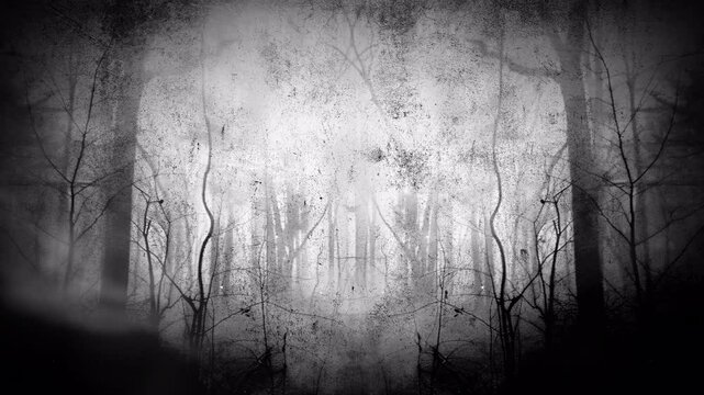 Horror movie film halloween scary animation background