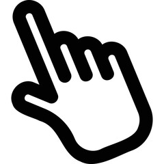 Obraz premium Simple vector icon human hand