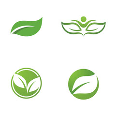 Obraz premium Leaf Green Nature Ecology Element Vector Image