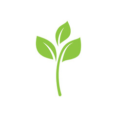 Leaf Green Nature Ecology Element Vector Image