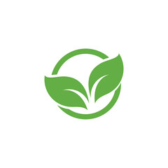 Leaf Green Nature Ecology Element Vector Image