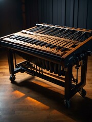 Vibraphone under professional lighting, ultra HD