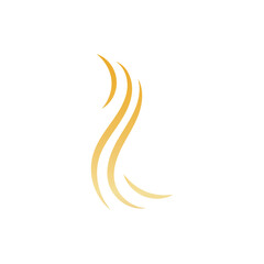 Hair line logo and symbol